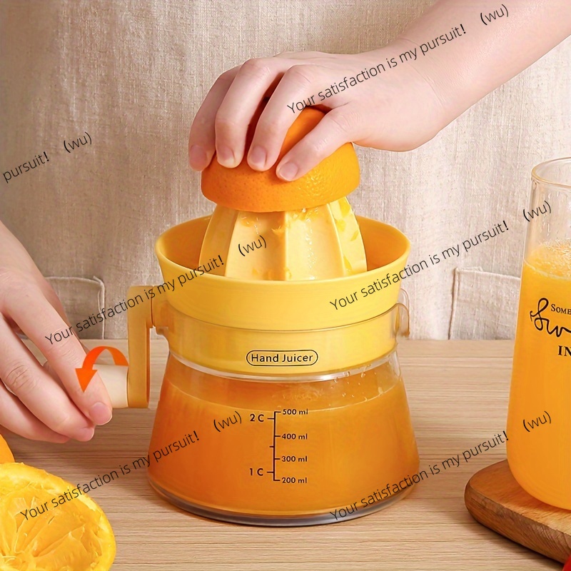Kitchen Gadgets Built In - Manuelle Saftpresse mit integrierter Messvorrichtung, Handpresse