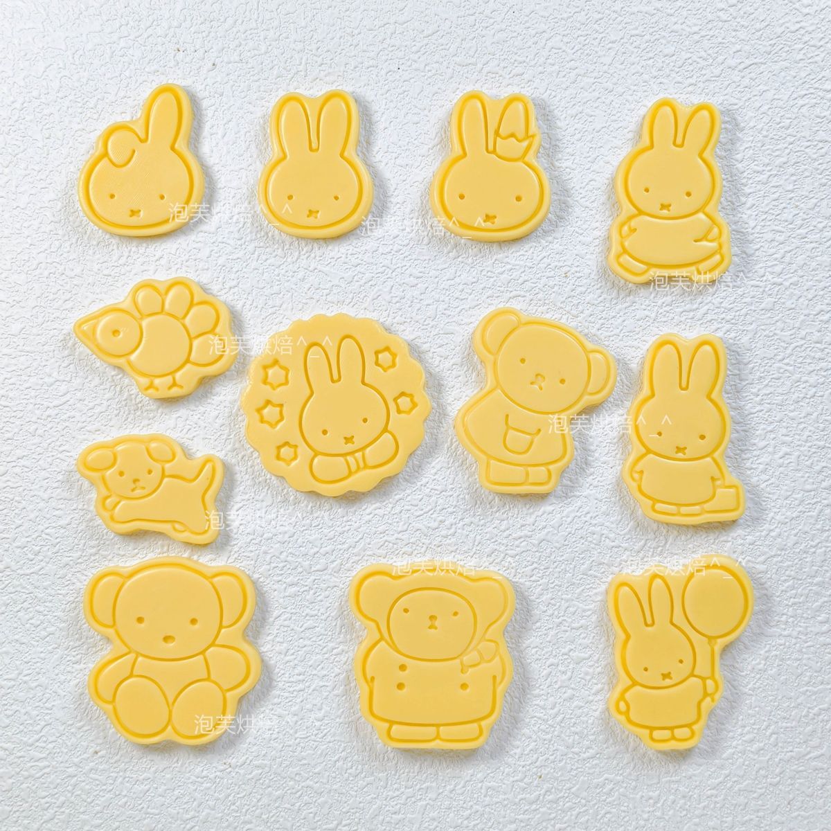 Kitchen Handy Gadgets - Niedliche 3D-Presskeksform mit Miffy-Muster, wiederverwendbares Backwerkzeug,