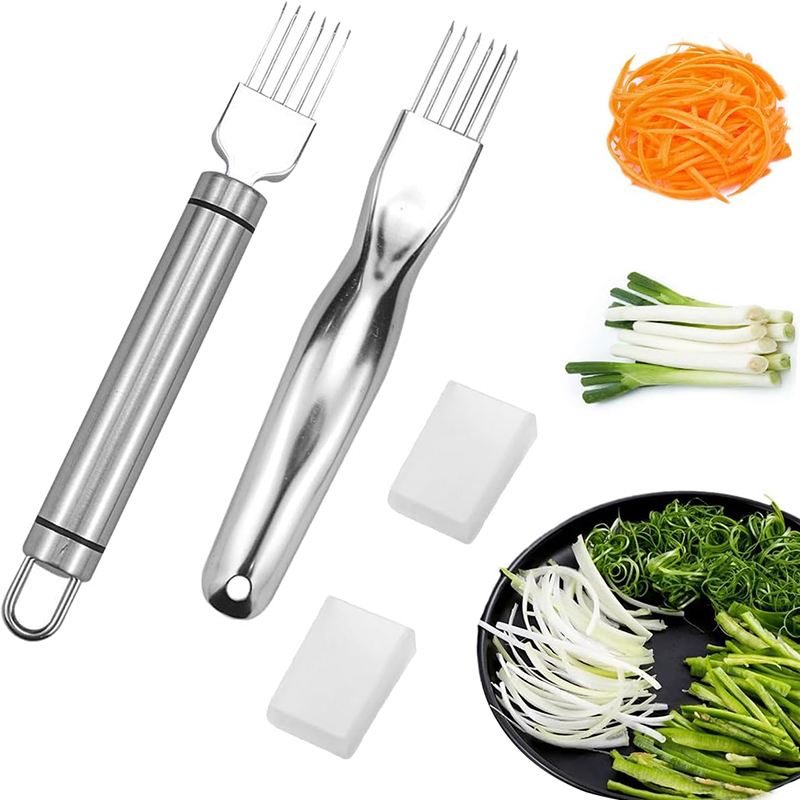 Kitchen Gadgets Green - Edelstahl gehacktes grünes Zwiebelmesser Frühlingszwiebelschneider Messer