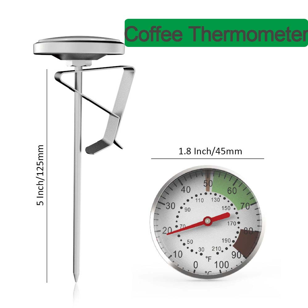 Kitchen Handy Gadgets - 0-100 ° C Lebensmittelthermometer Edelstahl Kaffee