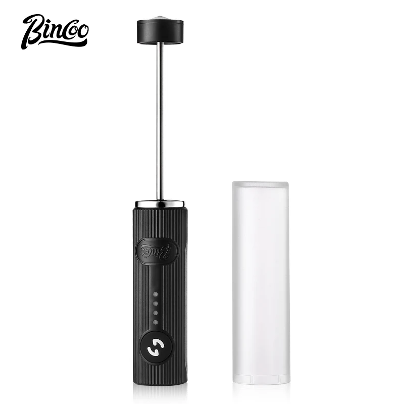 Milk Frother - Bincoo UPGRADED Elektrischer Kaffeeaufschäumer/MILCH-Schneebesen + Schneebesen