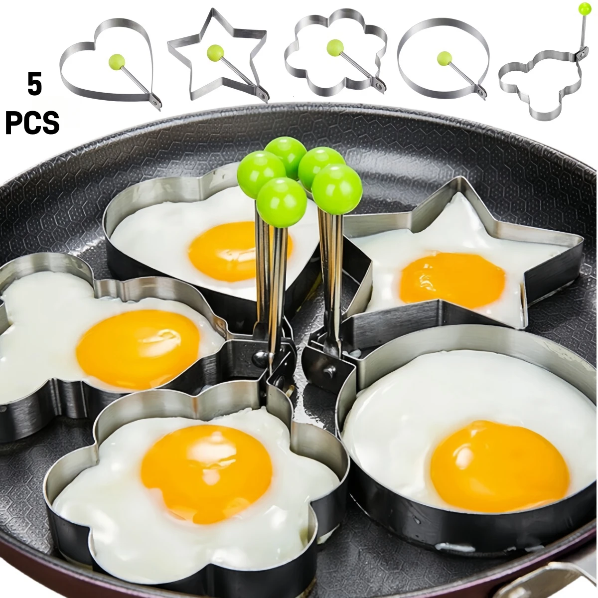 Kitchen Gadgets To Have - Hochwertige herzförmige Spiegelei-Form aus Edelstahl –