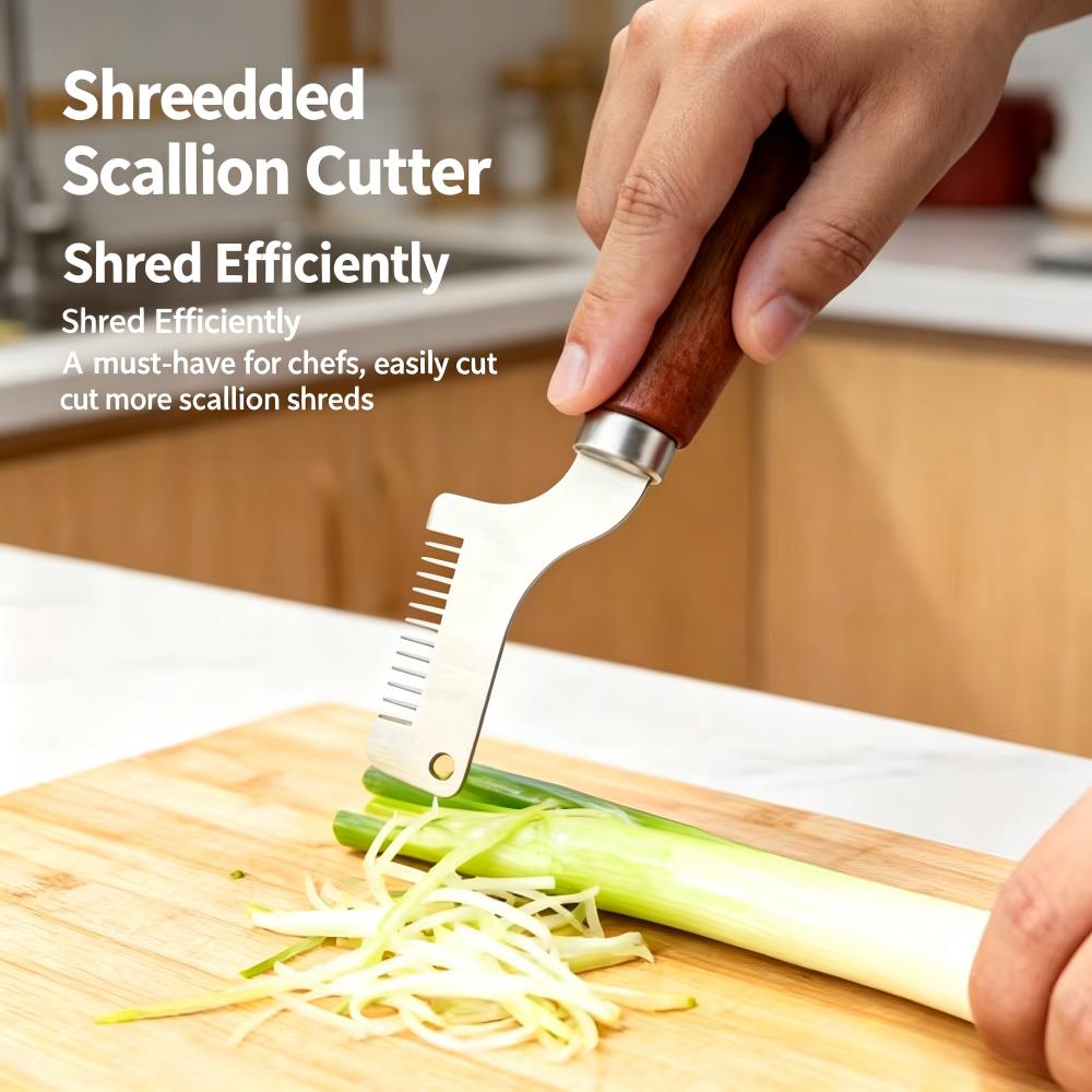 Edelstahl-Frühlingszwiebel-Sch – Kitchen Gadgets Green Bewertung und Preis