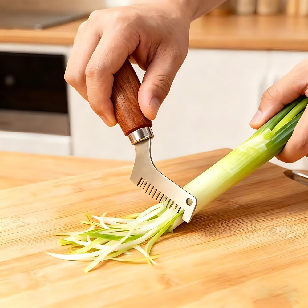Edelstahl-Frühlingszwiebel-Sch – Kitchen Gadgets Green Bewertung und Preis