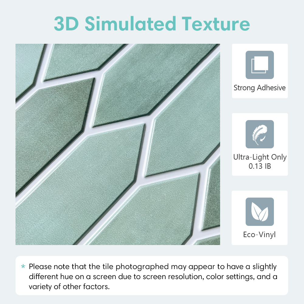 1/10 stücke 3d fliesen aufkleb – Kitchen Gadgets Green Bewertung und Preis