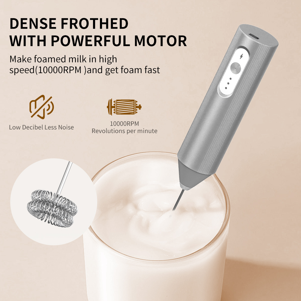 Cliton Versilberter USB-C Wied – Milk Frother Bewertung und Preis